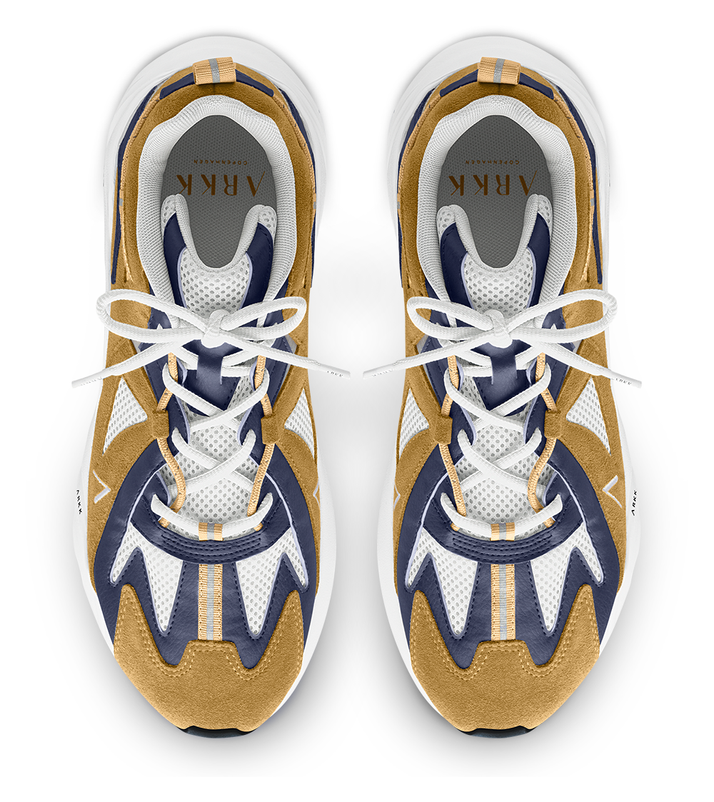 ARKK Collection Tuzon Suede W13 | Honey Mustard Patriot Blue | Men Tuzon
